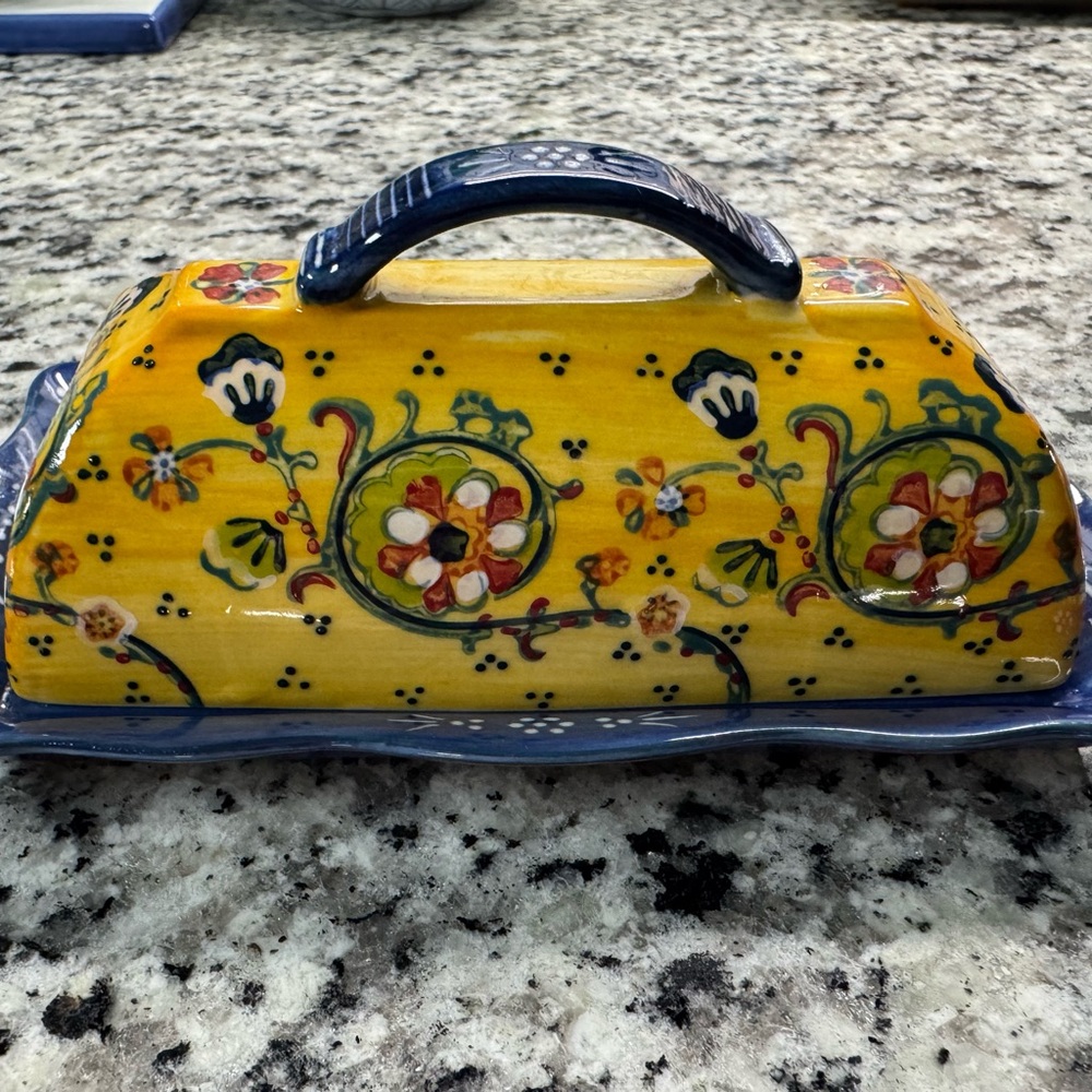 Anthropology Butter Dish